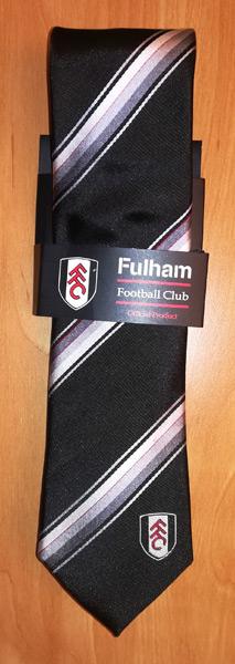 Fulham-FC-football-memorabilia-official-team-logo-tie-necktie-Cottagers-silk-ffc logo executive