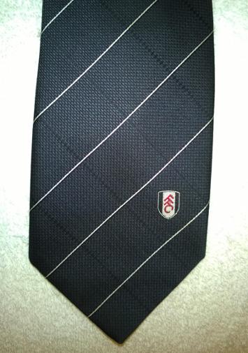 Fulham-FC-football-memorabilia-official-team-logo-tie-necktie-Cottagers-polyester-executive