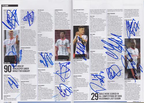 Fulham-FC-memorabilia-signed-team-sheet-autograph-programme-2014-Scott-Parker-Hugo-Rodellaga