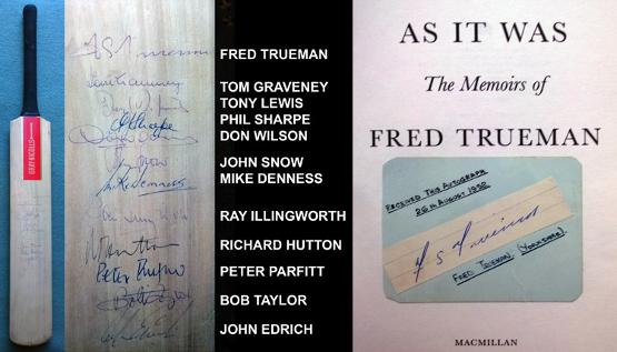 GBA-CKT-1-Fred-Treuman-autograph-signed-Yorkshire-cricket-memorabilia-Mike-Denness-Ray-Illingworth-John-Snow-Edrich-Parfitt--Graham-Budd-Auctions-sporting-memorabilia-Sothebys