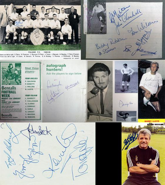 GBA-FOOT-Bobby-Robson-autograph-signed-Fulham-football-Kevin-Keegan-Jimmy-Hill-Ron-Greenwood-Joe-Bacuzzi-Leggat-Graham-Budd-auctions-sports-memorabilia-sale-sothebys