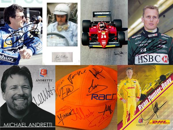 GBA-MOTOR-Jack-Brabham-autograph-signed-motor-racing-formula-one-f1-grand-prix-Michael-Andretti-Damon-Hill-Bobby-Rahal-Graham-Budd-auctions-sports-memorabilia