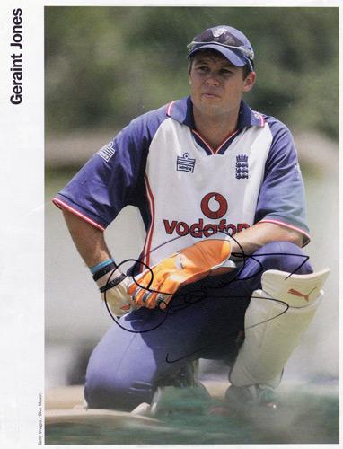 GERAINT-JONES-autograph-Kent-CCC-signed-England-cricket-memorabilia-Ashes-Test-wicket-keeper-PNG-Gloucs-CCC