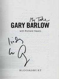 GARY BARLOW (Take That, X Factor) signed autobiography