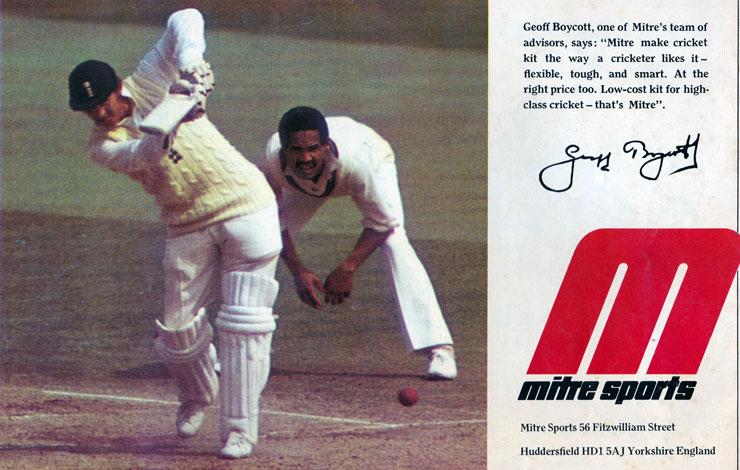 Geoff-Boycott-memorabilia Yorkshire-England-10-years-tribute-brochure-cricket-memorabilia