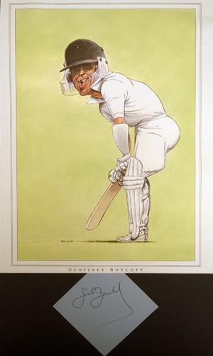 Geoff-Boycott-signed-Yorkshire-cricket-memorabilia-Englandf-test-captain-batsman-YCCC-Geoffrey-Boycott-signature-artwork