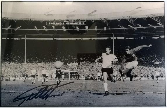 Geoff-Hurst-autograph-Sir-Geoff-Hurst-memorabilia-signed-England-1966-World-Cup-Football-memorabilia-Wembley-Stadum-4-2-West-Germany-hat-trick-third-goal-scorer