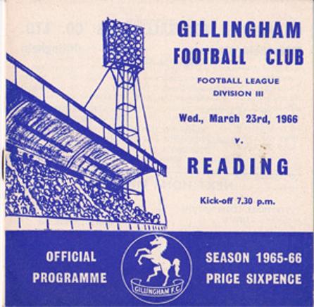 Gillingham-football-memorabilia-1965-programme-reading-town-the-gills-fc-priestfield-stadium