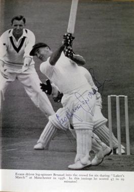 Godfrey-Evans-memorabilia-godfrey-evans-autograph-signed-autobiography-book-the-gloves-are-off-1st-first-edition-1960-kent-cricket-memorabilia-kccc-signature-cover