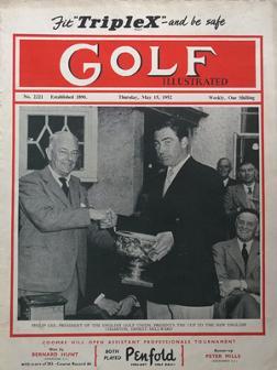 Golf-Illustrated-magazine-1952-uk-edition-may-ernest millward-one-shilling-golfing-golfer