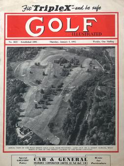 Golf-Illustrated-magazine-January-1952-uk-edition-west-herts-golf-club-one-shilling-golfing-golfer
