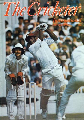 Gordon-Greenidge-signed-sept-1976-Cricketer-magazine-cover-west-indies-hampshire-hants-autograph-cuthbert-lashings-barbados
