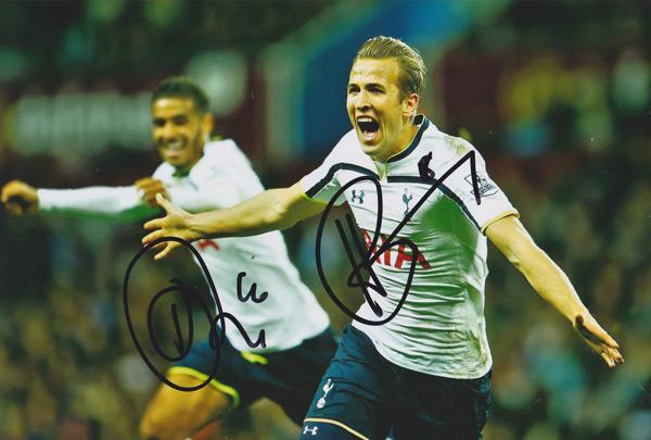 HARRY KANE autograph signed Spurs photo Tottenham Hotspur football memorabilia Kyle Naughton autograph