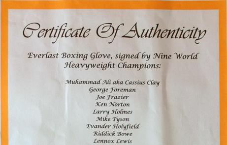 Heavyweight-champions-signed-boxing-glove-boxing-memorabilia-Muhammad-Ali-Memorabilia-Joe-Frazier-Memorabilia-Ken-Norton-Memorabilia-Lennox-Lewis-Memorabilia-George-Foreman-Memorabilia-COA