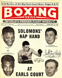 HENRY COOPER signed 1957 Boxing News cover for his fight against Joe Bygraves.