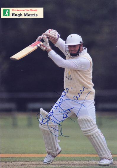 Hugh-Morris-autograph-signed-Derbyshire-Cricket-memorabilia-dccc-derbys-county-england-batsman-Cricketer-poster