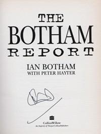 Ian-Botham-autograph-signed-England-cricket-memorabilia-autographed-book-Sir-IT-The-Botham-Report-Somerset-CCC-Durham-Ashes-Sky-Sports