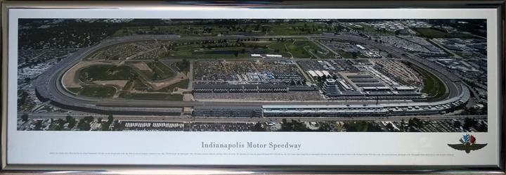 JAMES BLAKEWAY print panoramic aerial photo poster Indianapolis Motor Speedway commemorative 100th Anniversary first Indy 500 memorabilia Mile Race