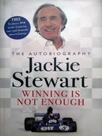 JACKIE STEWART memorabilia signed autobiography Winning is not Enough formula one memorabilia autographed