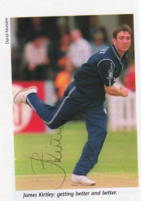 JAMES-KIRTLEY-autograph-signed-Sussex-cricket-memorabilia-England-test-match-cricket-fast-bowler-ccc