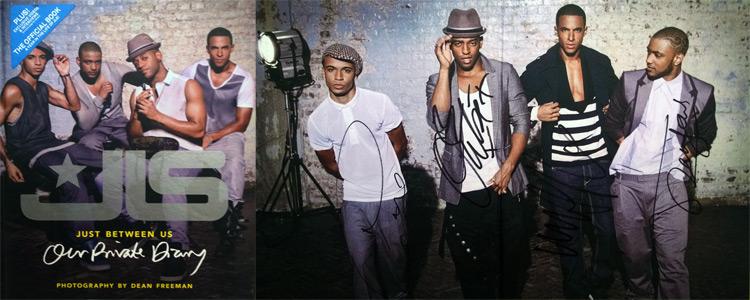 JLS signed Just Between Us Our Private Diary autographs