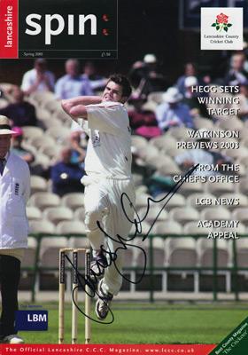 James-Anderson-autograph-signed-lancashire-cricket-memorabilia-lancs-ccc-England-test-match-jimmy-spin-magazine-cover-signature-2001-jimmy
