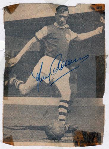 Jimmy-Adamson-autograph-signed-Burnley-FC-football-memorabilia-turf-moor-Footballer-of-the-Year-in-1962