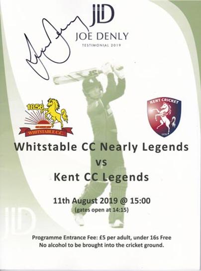 Joe-Denly-autograph-signed-Whitstable-cc-Kent-cricket-legends-t20-testimonial-programme