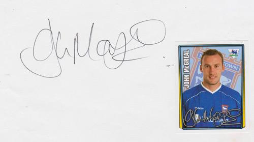 John-McGreal-autograph-signed-Ipswich-Town-Football-memorabilia-tractor-boys-2010-11-premier-league-player-card-sticker-Colchester manager