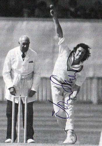 John-Snow-Sussex Warks CCC England signed bowling pic cricket autographed memorabila