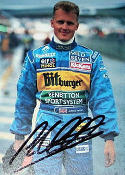 JOHNNY HERBERT memorabilia signed F1 Benetton racing photo formula one memorabilia