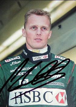 JOHNNY HERBERT memorabilia signed F1 Jaguar memorabilia racing pic formula one memorabilia