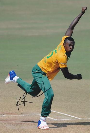 Kagiso-Rabada-autograph-signed-south-africa-cricket-memorabilia-kg-fast-bowler-kent-ccc-proteas-gauteng-lions-jozi-stars-signature