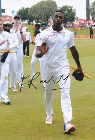 Kagiso-Rabada-autograph-signed-south-africa-cricket-memorabilia-kg-fast-bowler-kent-ccc-proteas-jozi-stars-gauteng-lions-signature