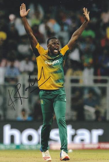 Kagiso-Rabada-autograph-signed-south-africa-cricket-memorabilia-kg-fast-bowler-proteas-kent-ccc-lions-jozi-stars-gauteng-signature