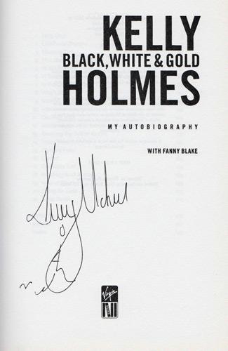 Kelly-Holmes-autograph-signed-athletics-memorabilia-autobiography-black-white-and-gold-800-m-1500-metres-olympic-champion-gold-2