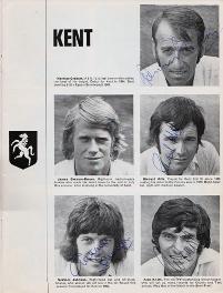 Kent-cricket-memorabilia-1974-Gillette-Cup-Final-programme-Lords-Mike-Denness-Asif-Iqbal-Ealham-Alan-Knott-Shepherd-Underwood-Johnson-Lancashire-CCC-KCCC