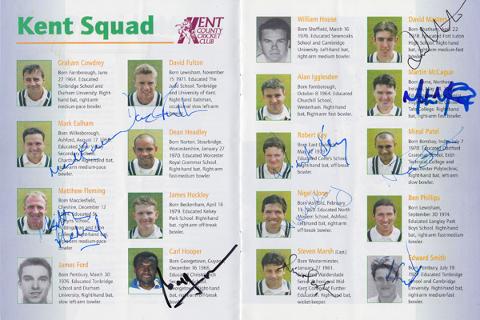 Kent-cricket-memorabilia-KCCC-memorabilia-signed-South-Africa-cricket-memorabilia-1998-tour-programme-autograph-St-Lawrence-ground-Proteas-england-test