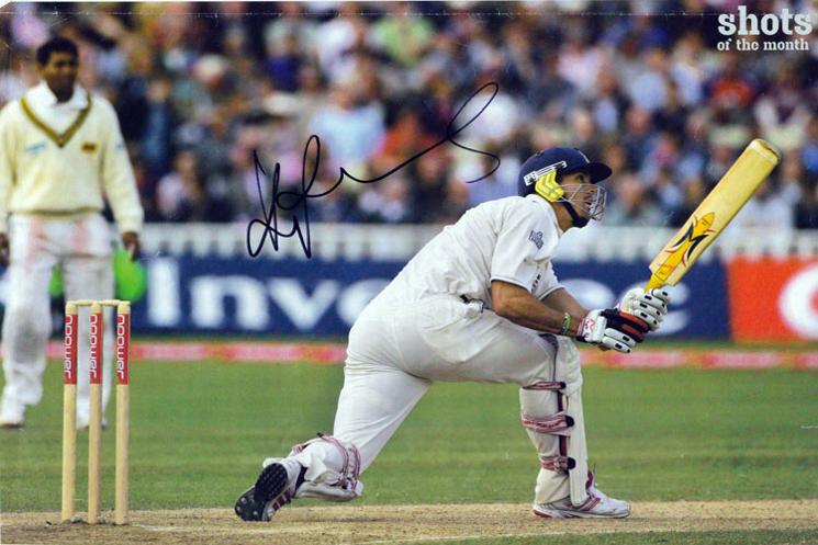Kevin-Pietersen-signed Reverse Sweep Muralitharan England cricket picture photo memorabilia