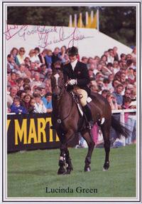 LUCINDA GREEN PRIOR PALMER signed three day event equestrian photo autograph sports memorabilia