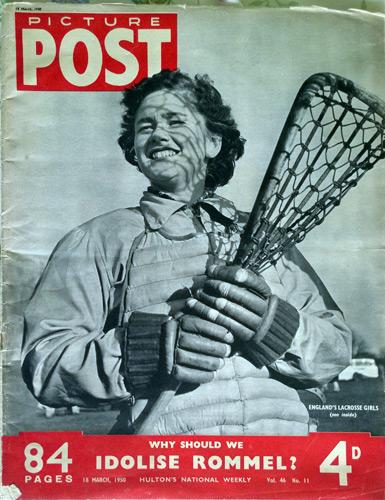 Lacrosse-memorabilia-Picture-Post-magazine-article-18th-March-1950-Invisible-Palefaces-cover-photo