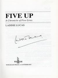 Laddie-Lucas-memorabilia-Laddie-Lucas-autograph-signed-golf-memorabilia-autobiography-Five-Up-Princes-Golf-Club-RAF-Spitfire-pilot-DSO-Battle-of-Britain-MP-Wee-Laddie-signature-200
