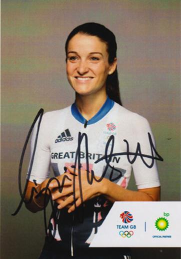 Lizzie Deignan autograph signed GB olympic cycling memorabilia