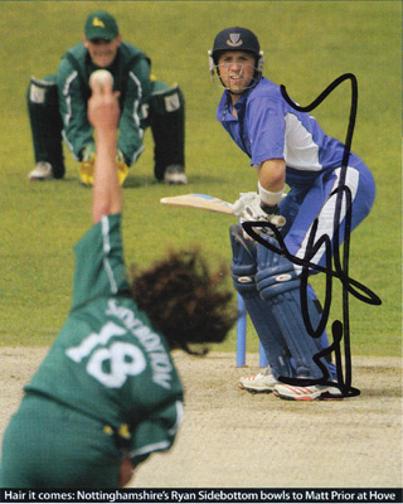 MATT-PRIOR-memorabilia-signed-Sussex-cricket-memorabilia-magazine-pic-autograph-Sharks-England-memorabilia-wicket-keeper-keeping-batting