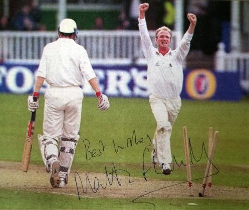 MATTHEW FLEMING memorabilia Kent cricket memorabilia autograph photo