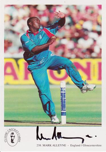 Mark-Alleyne-autograph-signed-Gloucestershire Gloucs-CCC-cricket memorabilia England-player card captain