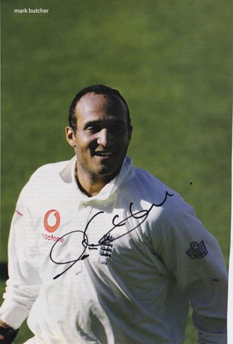 Mark-Butcher-autograph-signed-Surrey-CCC-Cricket-memorabilia-England-test-match-2001-Ashes