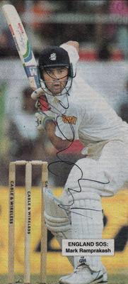 Mark-Ramprakash-autograph-signed-Middlesex-Surrey-Cricket-memorabilia-England-test-match-bastsman-ramps-Middx-ccc