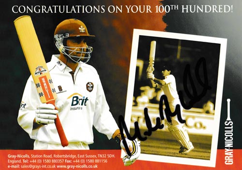 Mark-Ramprakash-autograph-signed-surrey-cricket-memorabilia-middx-ccc-100-hundreds-century-gray-nicolls-bat-tribute-england