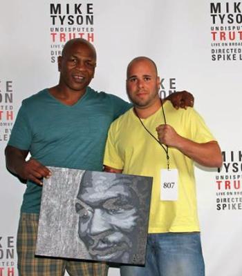 Mike Tyson memorabilia signed boxing memorabilia Mike Ramirez fine art painting Undisputed Truth autograph artwork
